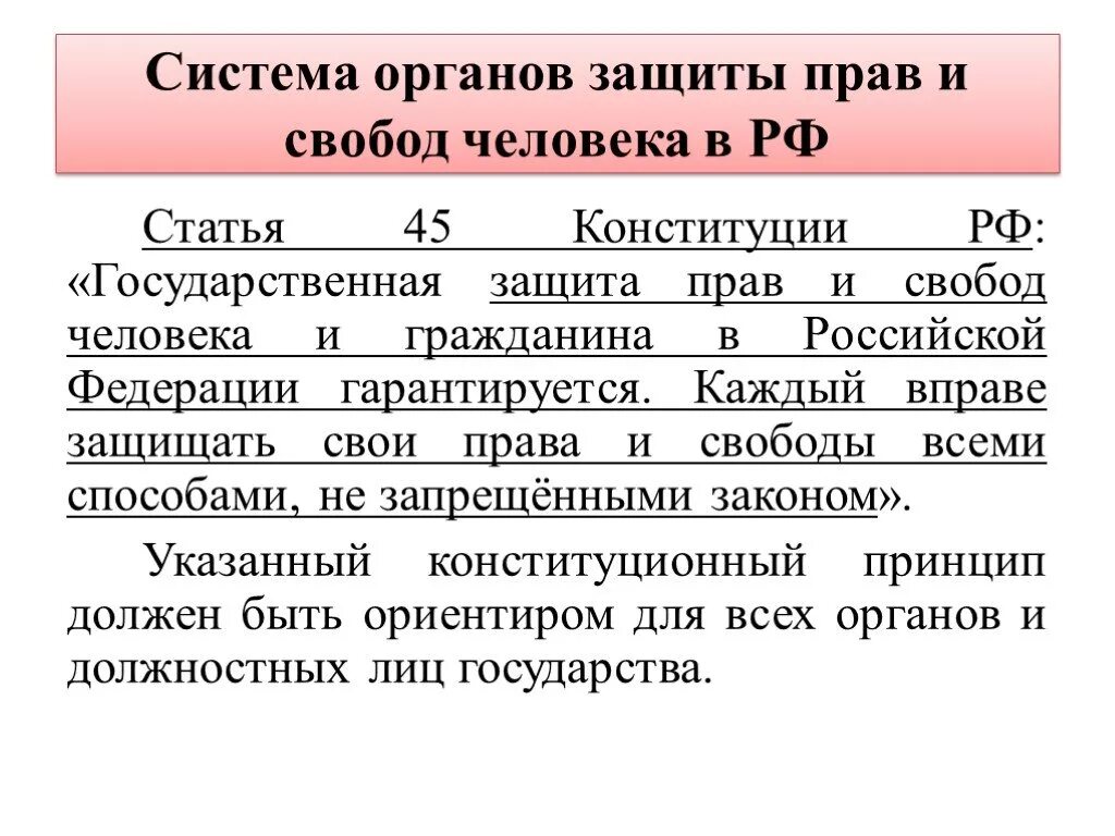 Система защиты прав человека в РФ. Защита прав человека органы в России. Система органов защиты прав. Система органов прав и свобод человека.