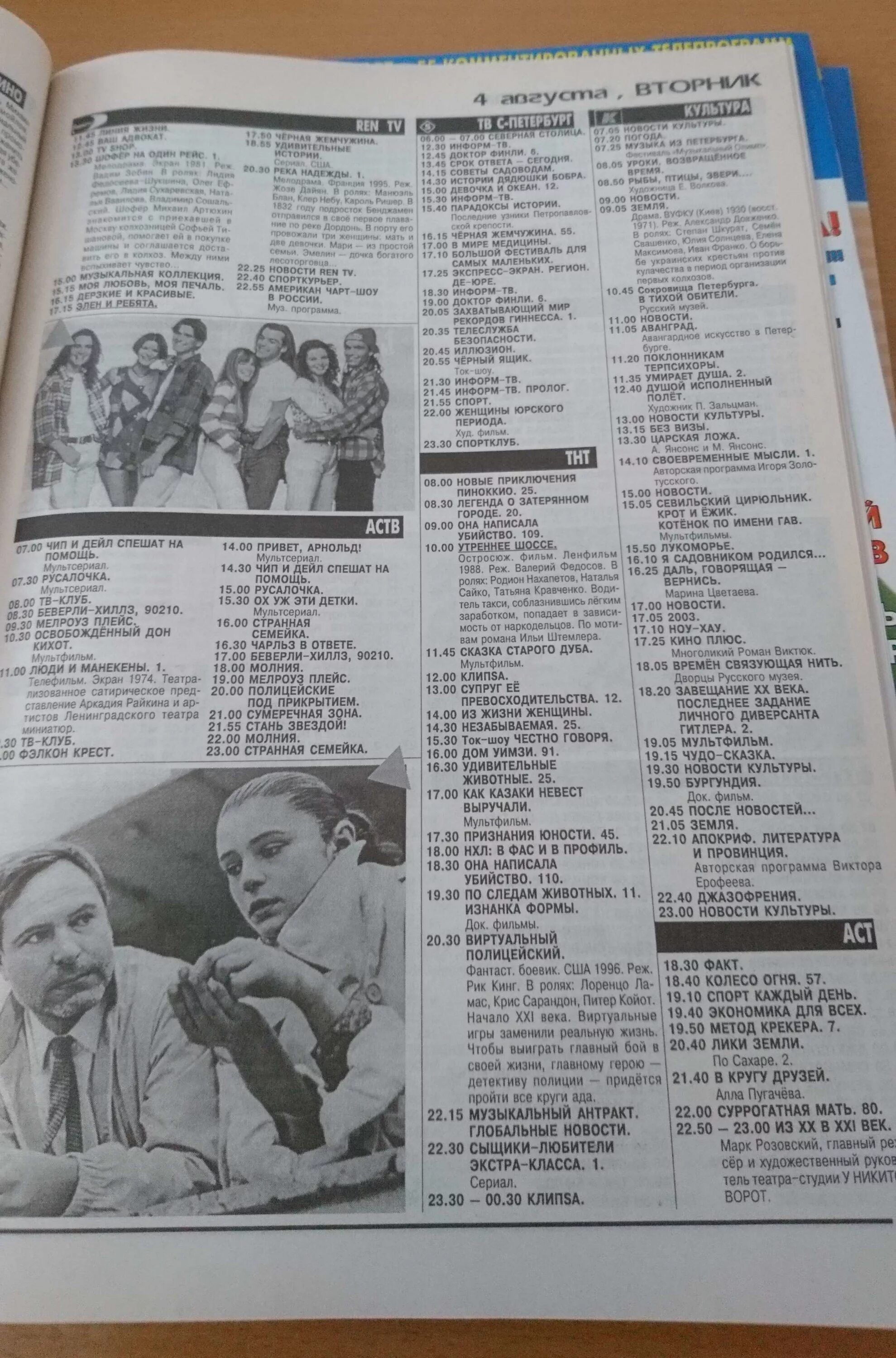 программа рен на сегодня спб