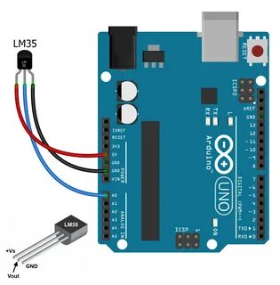 Датчик температуры lm35 arduino