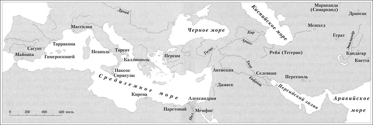 Антиохия на карте древнего Рима.