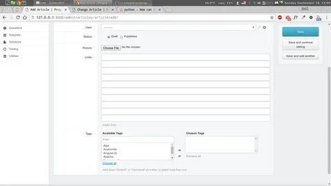 Django form save