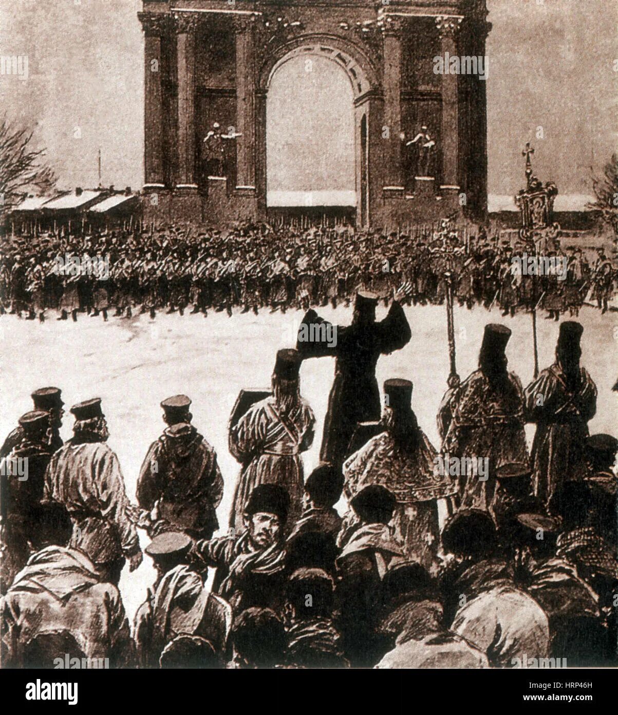 Мирная демонстрация 1905 года. Гапон 9 января 1905. кровавое воскресенье нарвские ворота. гапон кровавое воскресенье. шествие гапона 1905.