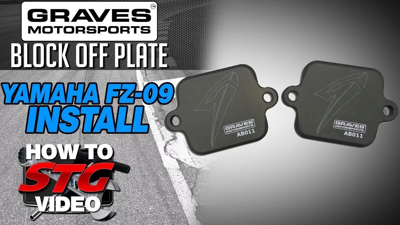 Block off. Smog Block off Plates Graves ab015 for Yamaha FZ-09 & xsr900. AIS Block off.