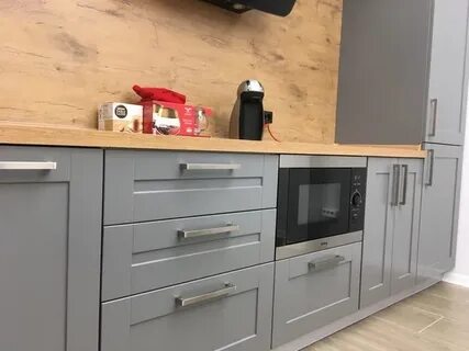 Серая кухня цвет столешницы