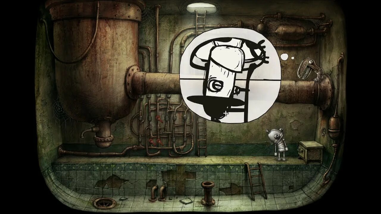 Машинариум подсолнечное масло. Machinarium краны. Игра головоломка Машинариум. Машинариум головоломка Пятнашки. Как пройти machinarium