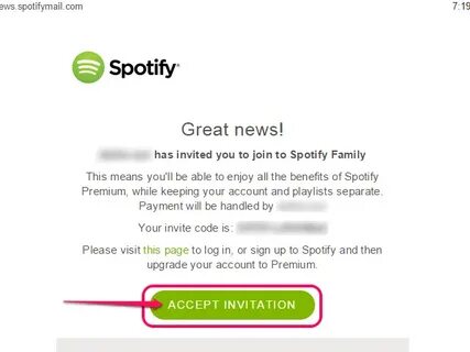 Accept invitation