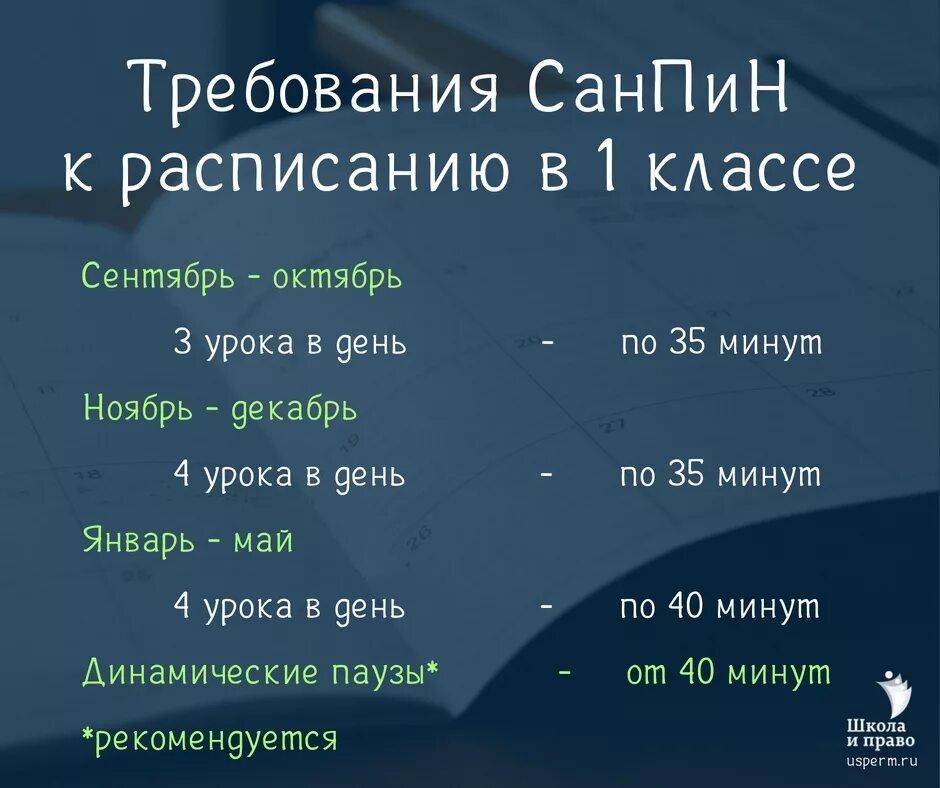 Сколько уроков будет в 1 классе