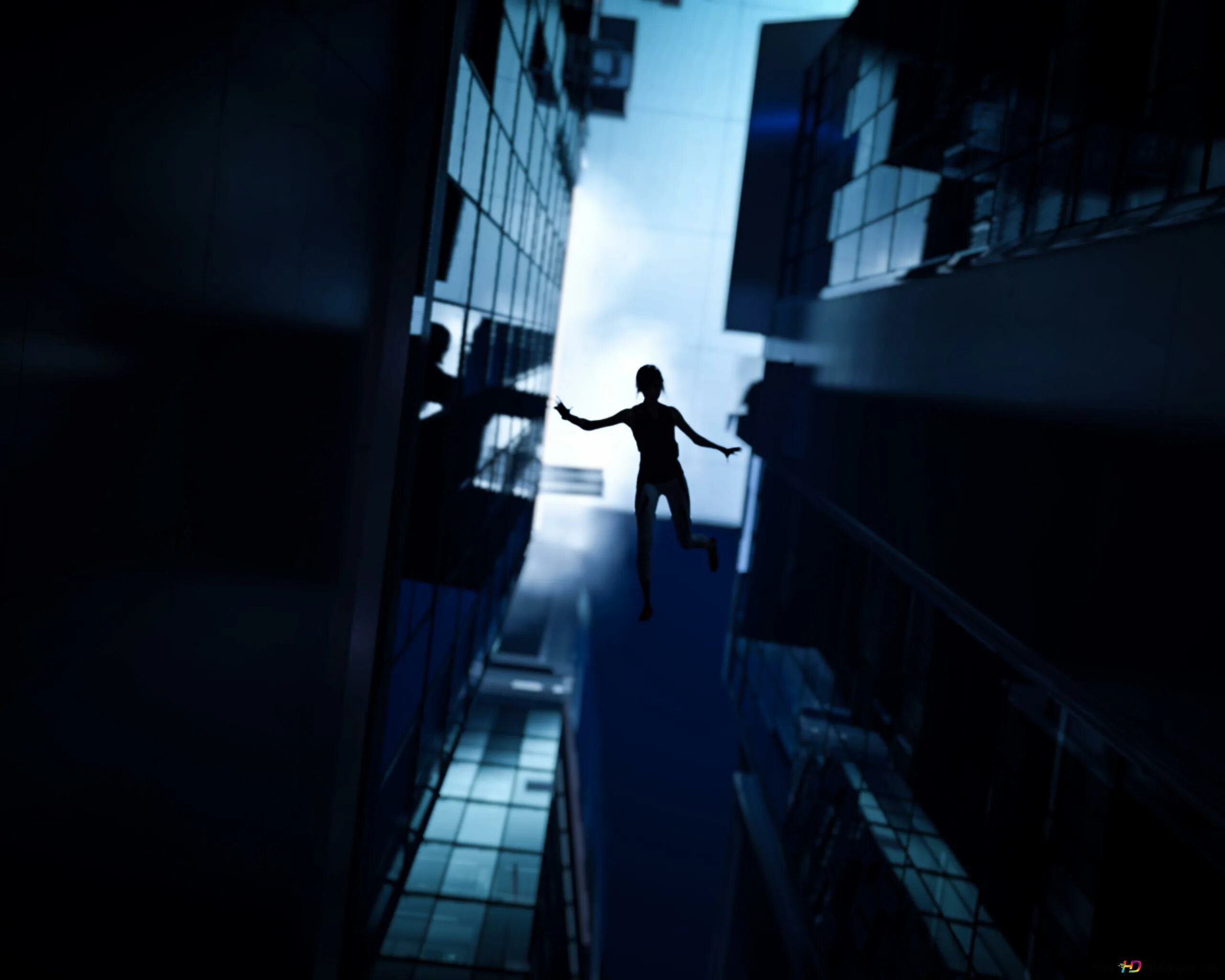 Falling mirror. Falling обои. я один обои. wallpaper falling down. the edge: downfall.