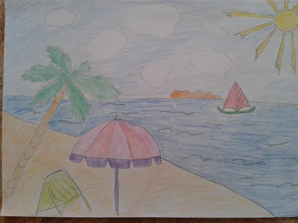Рисунок лета 4 класс. Рисунок на тему лето. Рисунок на тему море карандашом. Рисунки на летнюю тему. Рисунок на тему лета лёгкий.