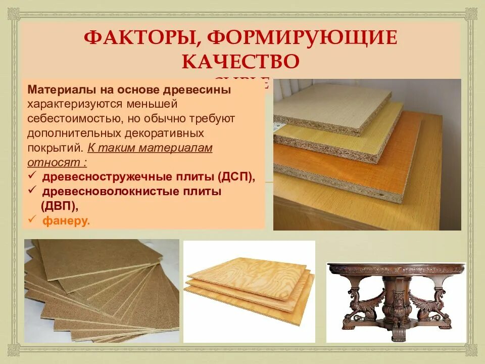 Материалы изготовленные на основе древесины 5 класс. Материалы на основе древесины. древесно-мебельные товары презентация. мебельные товары презентация. мебельные товары. факторы, формирующие качество мебели..