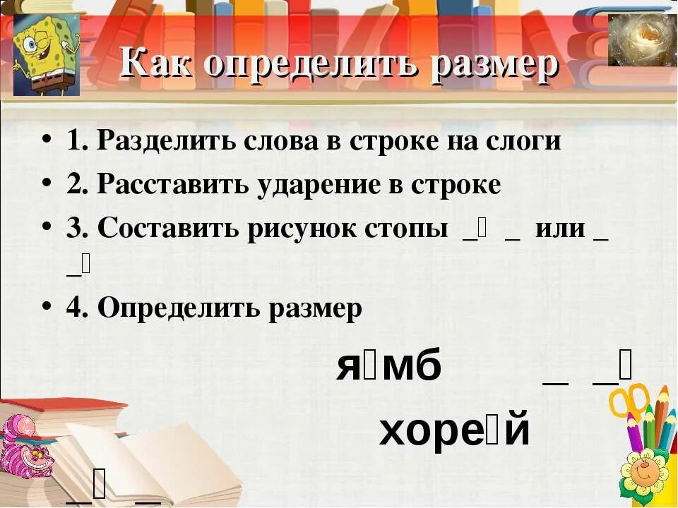 Стихотворение написанное двусложным размером. Как определить стихотворный размер. Стихотворные Размеры. Определить размер стиха. Размеры стиха таблица.