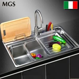 Многофункциональная кухонная мойка из нержавеющей