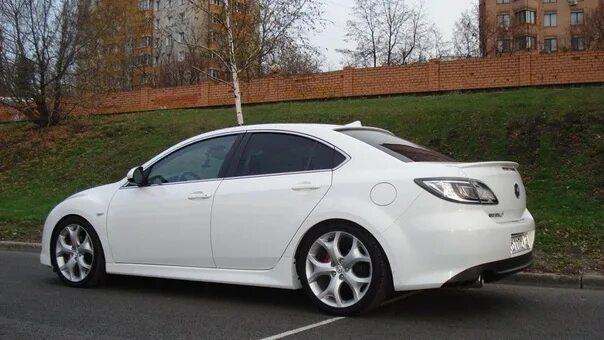 Поставил FRONT SPLITTER, Губу по нашему!:) - Mazda 6 (2G) GH, 2,5 л, 2008 года т