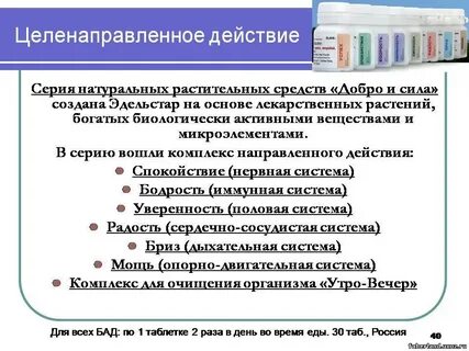 Продукты направленного действия