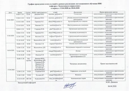 Заочное обучение расписание