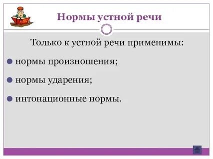 Нормы литературного языка устные и письменные