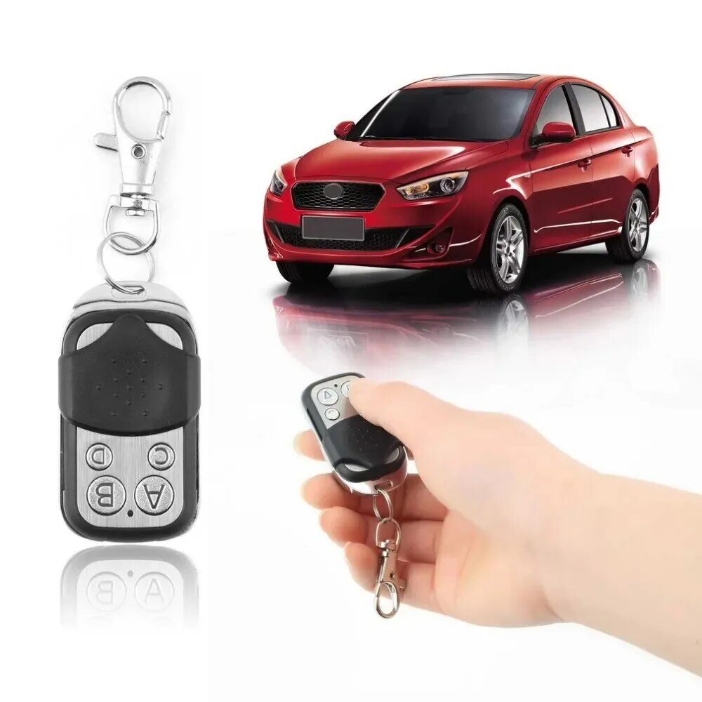 Пульт с ключом для машины сигнализации 433,92. 433 MHZ Key. Electric Cloning car Gate Garage Door Remote Control FOB 433mhz Key Universal. Ворота с дистанционным управлением.