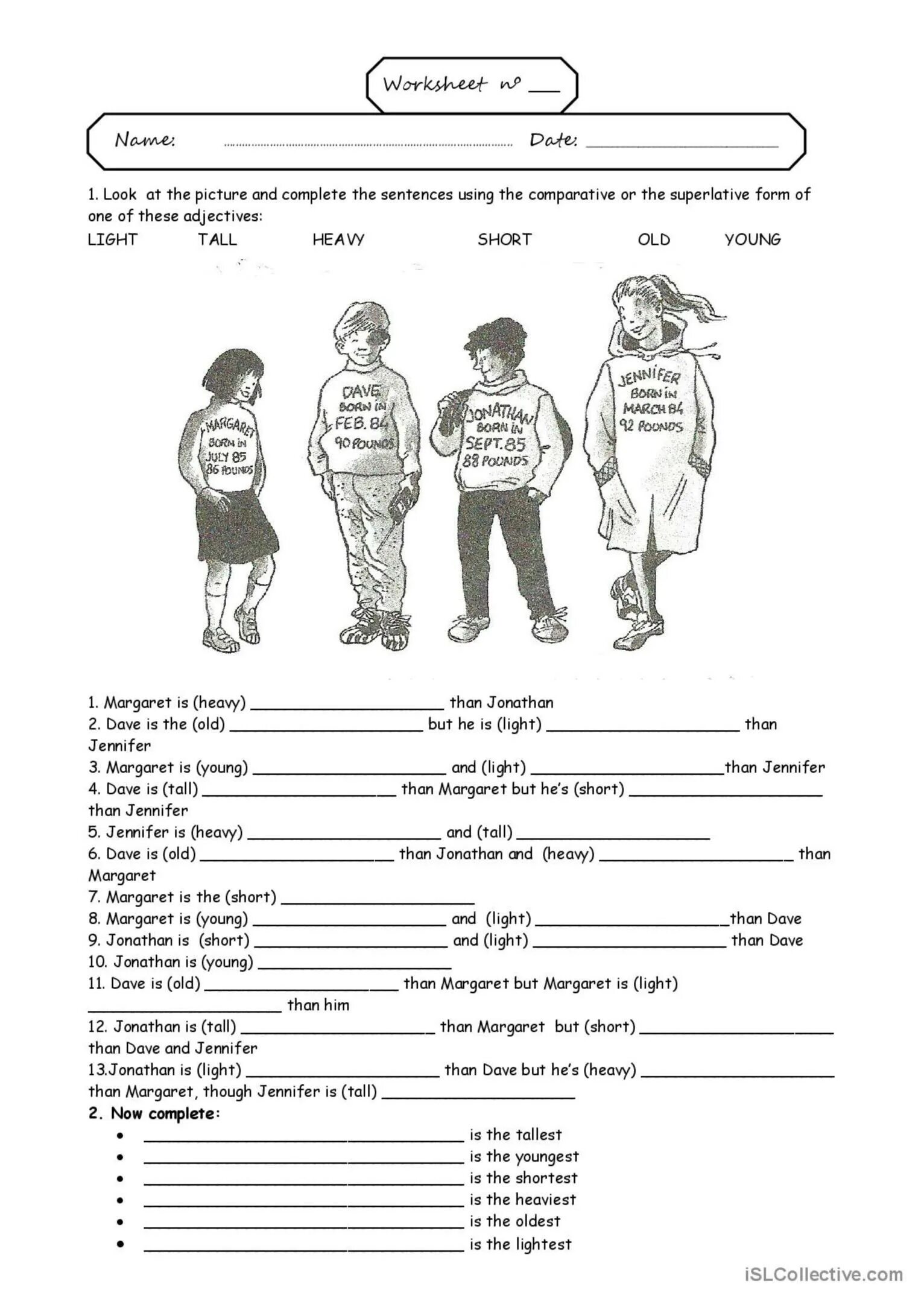 She is taller than him. Степени сравнения в английском Worksheets. Сравнительная степень прилагательных в английском Worksheets. Степени сравнения англ Worksheets. Степени сравнения прилагательных Worksheets.