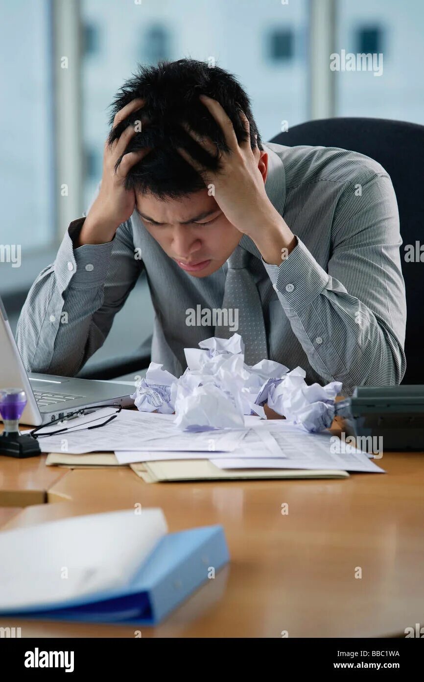 Working as he