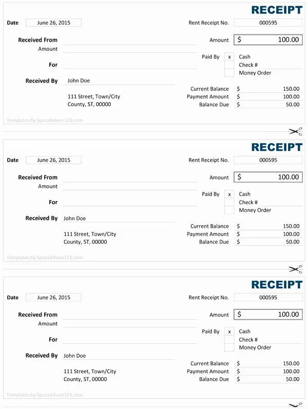 I received the order. Cash receipt order. receipt template. receipt of receipt of payment. date of receipt.