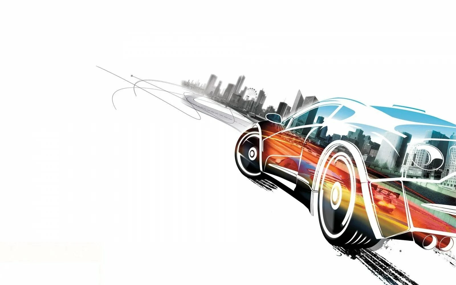 Cars graphics. Burnout Paradise 2. Burnout Paradise 2008г. Автомобиль абстракция. Burnout Paradise арт.