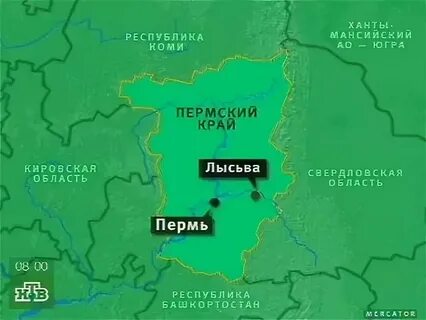 Лысьва на карте пермского края