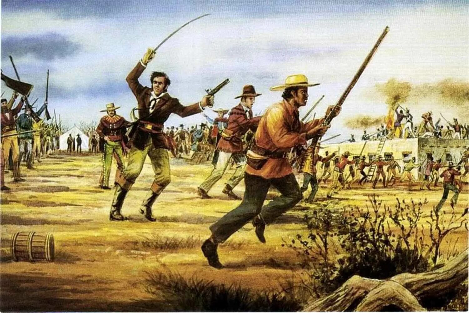 Битва при Аламо 1836. Осада Аламо. Техас битва за Аламо. Сан Антонио де Бехар.