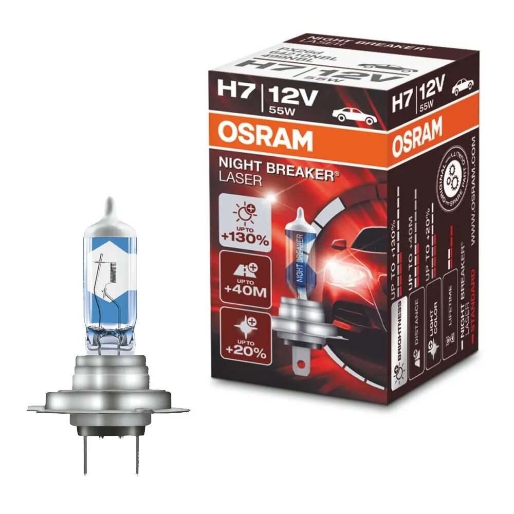 Автолампа h7 (55w 12v) Night Breaker +200% 1шт. Osram Night Breaker 200 h7. Osram h7 12v 55w Night Breaker+200. Лампы Осрам Найт брекер h7. H7 12v 55w цена