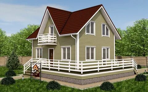 Каркасный дом проект терем