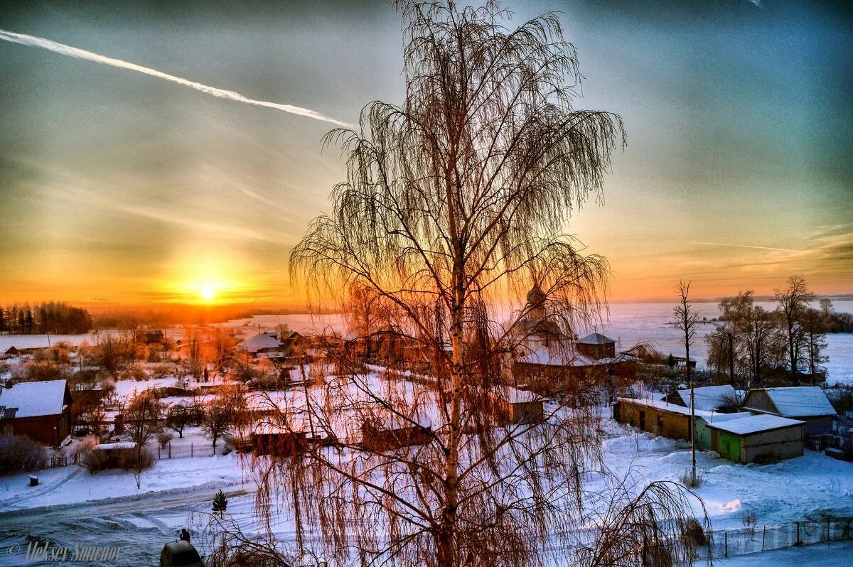 Весеннего зимнего вечера