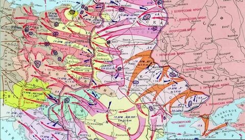 Какие города были освобождены в 1944 году