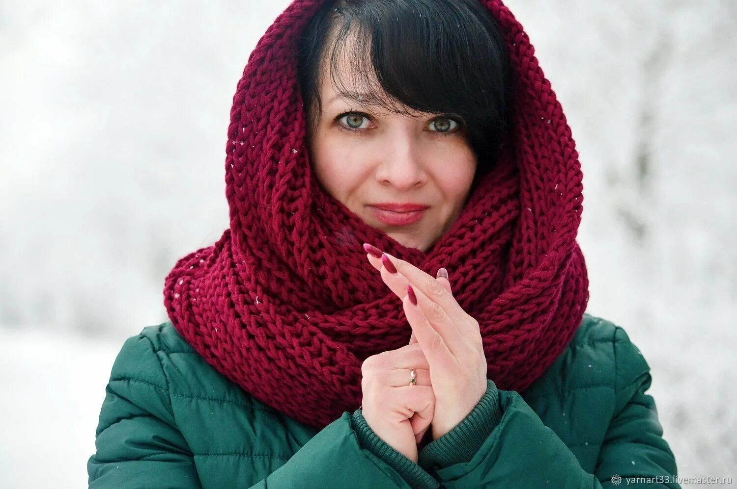 Связать снуд в два оборота спицами. Снуд. Связать снуд в два оборота спицами. Связать снуд в два оборота спицами. Вязаный снуд.