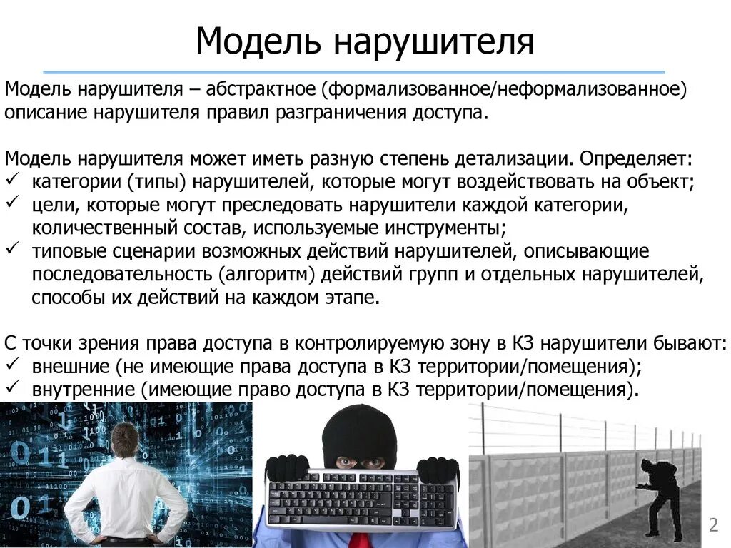 Модель нарушителя информационной безопасности. Модель потенциального нарушителя. Модель внутреннего нарушителя информационной безопасности. Модель вероятного нарушителя. Категория безопасности информации