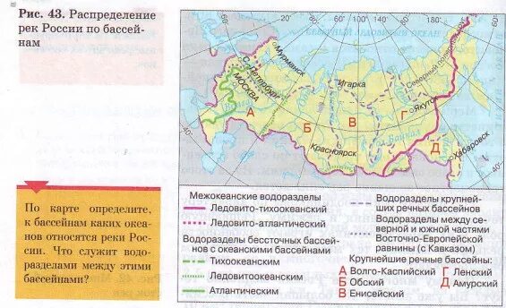 Бассейны рек России на карте. Водоразделы рек России на карте. Водоразделы рек России. Водоразделы бассейнов рек России.