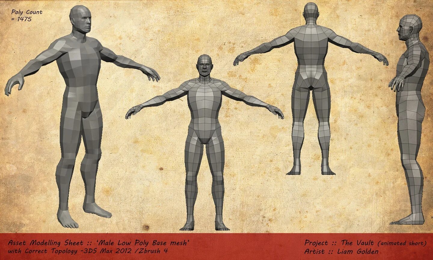Asset model. Модель в полный рост референс. low poly character model sheet. модельный лист человека. щит референс base mesh.