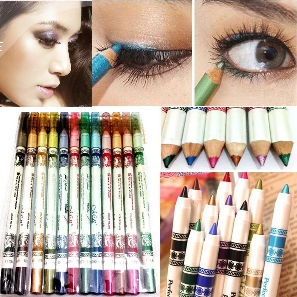 Карандаш косметика купить. Макияж с карандашами для век. Макияж цветными карандашами. Глаз цветными карандашами. Косметика карандаш для глаз.