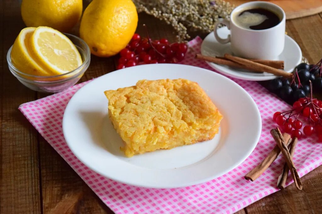 Пирог из тыквы и манки