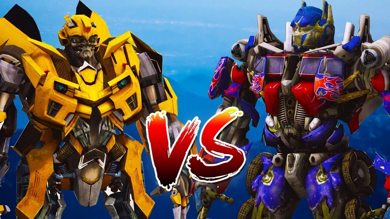 Оптимус Прайм и Бамблби. Трансформер Optimus Бамблби. Бамблби vs Оптимус Прайм. Оптимус праим Бамбэлби.