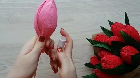 Тюльпаны своими руками мастер класс