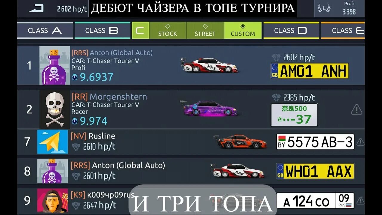 Drag Racing уличные гонки таблица. Таблица сетов уличные гонки. Таблица турниров уличные гонки. Конфигуратор уличные гонки.