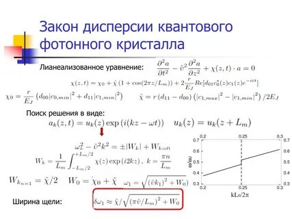 Закон дисперсии