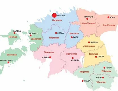 Уезды эстонии