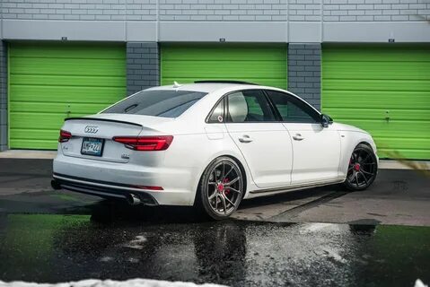 Audi A4 B9 White Vorsteiner V-FF 103 Wheel FrontAudi A4 B9 Wh...