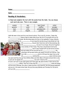 Family members reading