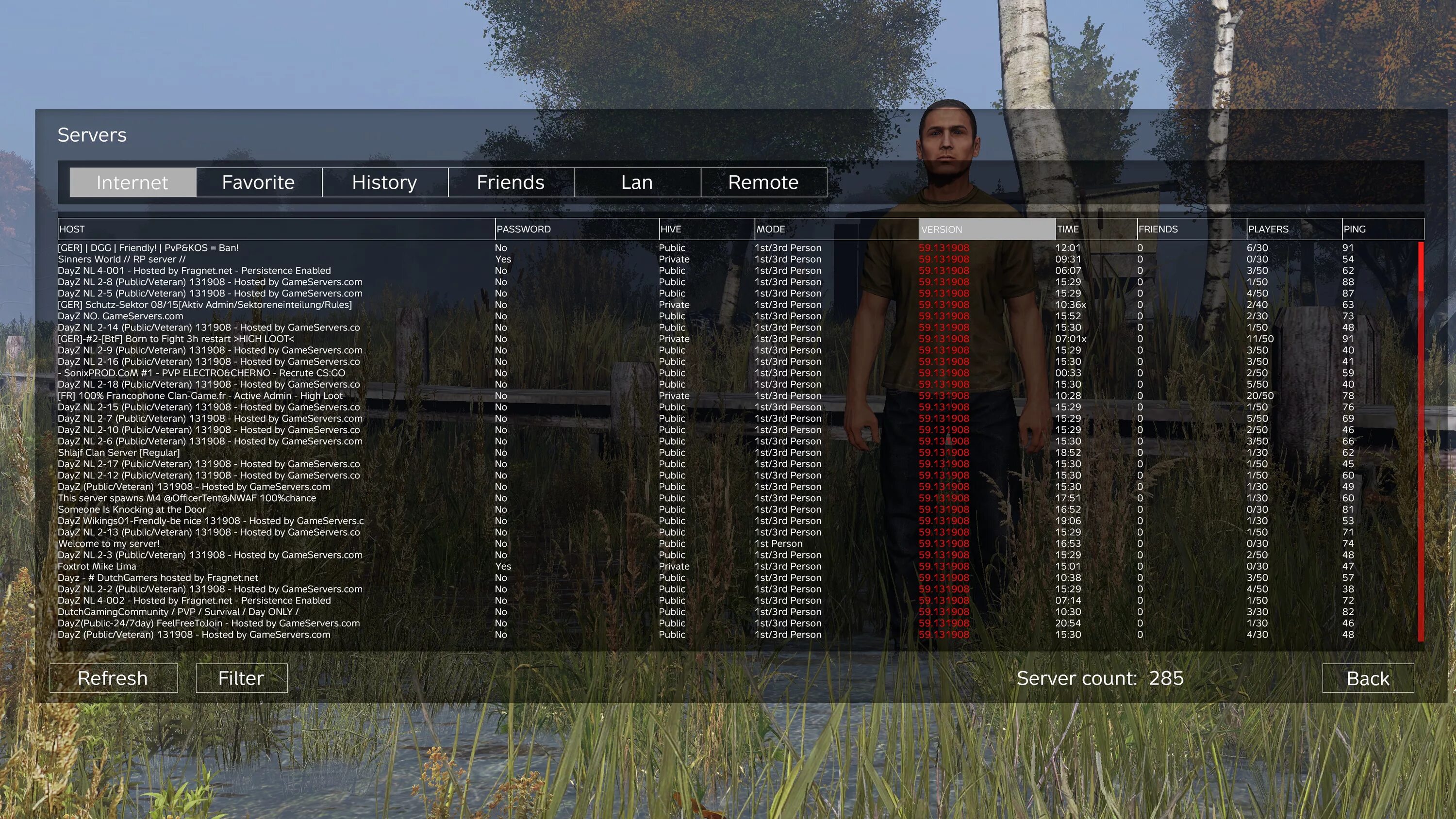 Dayz mission server