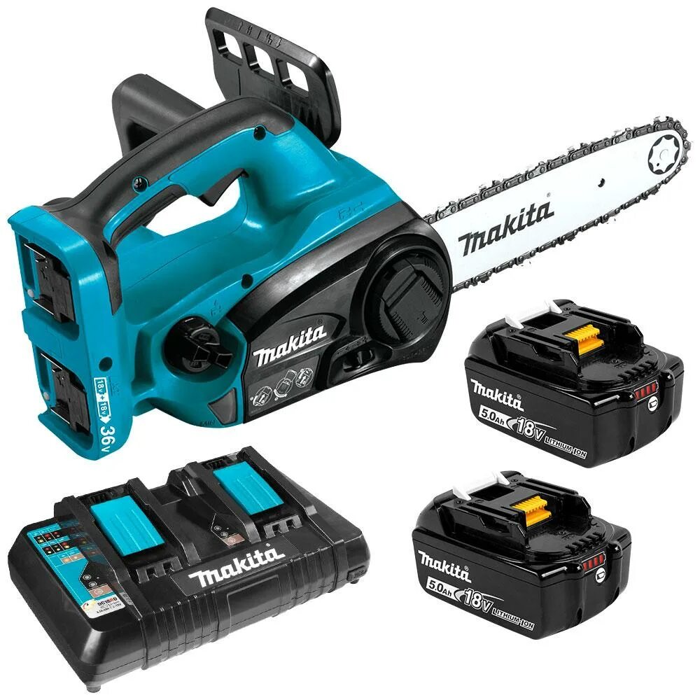 Пила цепная duc302rf2. Makita duc302z 18 в. Аккумуляторная цепная пила Makita duc302z с аккумулятором. Makita Chainsaw 18. Аккумуляторная пила Makita duc302z 18 в.