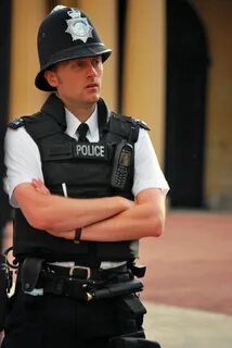 Policeman walk