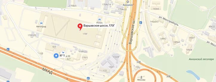 170г. Москва варшавское шоссе, д. 170г. Москва варшавское шоссе, д. Варшавское шоссе 170д.