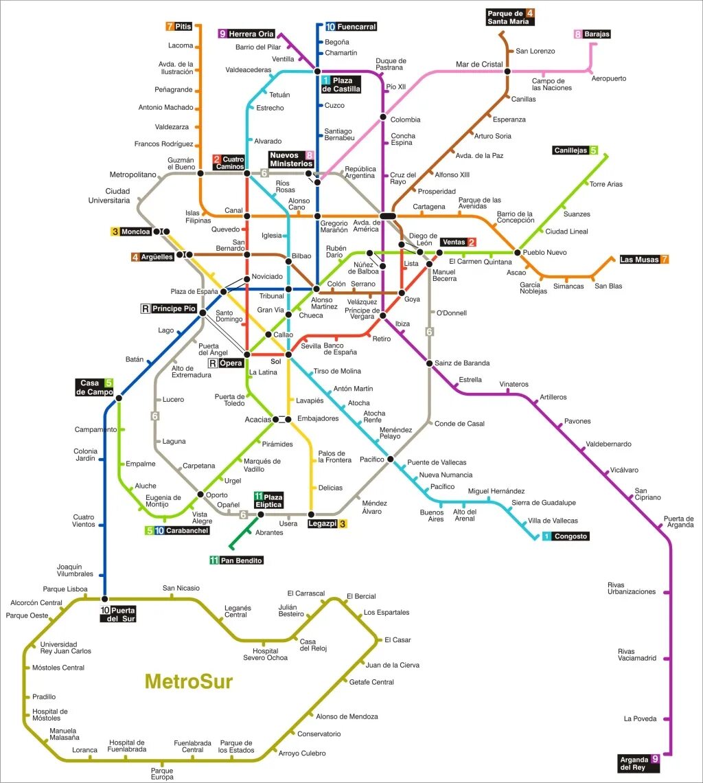 Кольцевая линия метро мадрид. Схема метро Мадрида 2023. Схема метро Мадрида 2022. Метрополитен Мадрида схема. Схема метро Испании Мадрид.