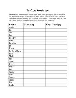 Verb prefixes